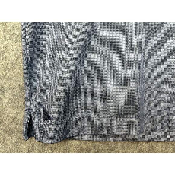 Untuckit Shirt Men’s Large Blue Polo Aiden Golf Preppy Casual Short Sleeve - Picture 3 of 8